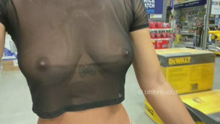 Out Shopping Braless Of Course Slutty College Girls