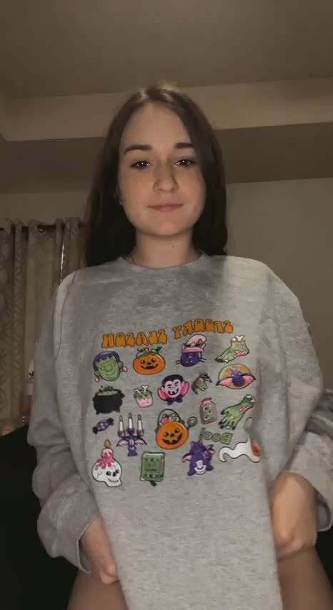 I Wear My Halloween Crewnecks All Year Round Slutty College