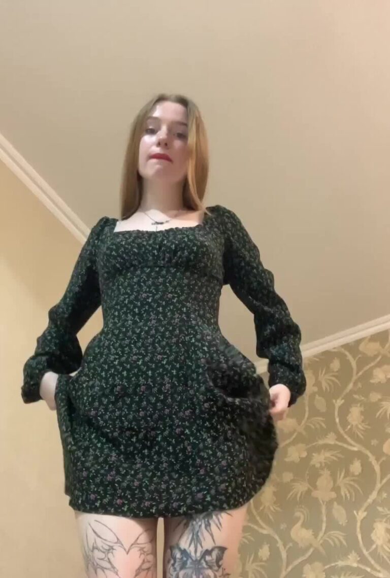Cute Ginger Dont Wear Panties Under The Dress Slutty College