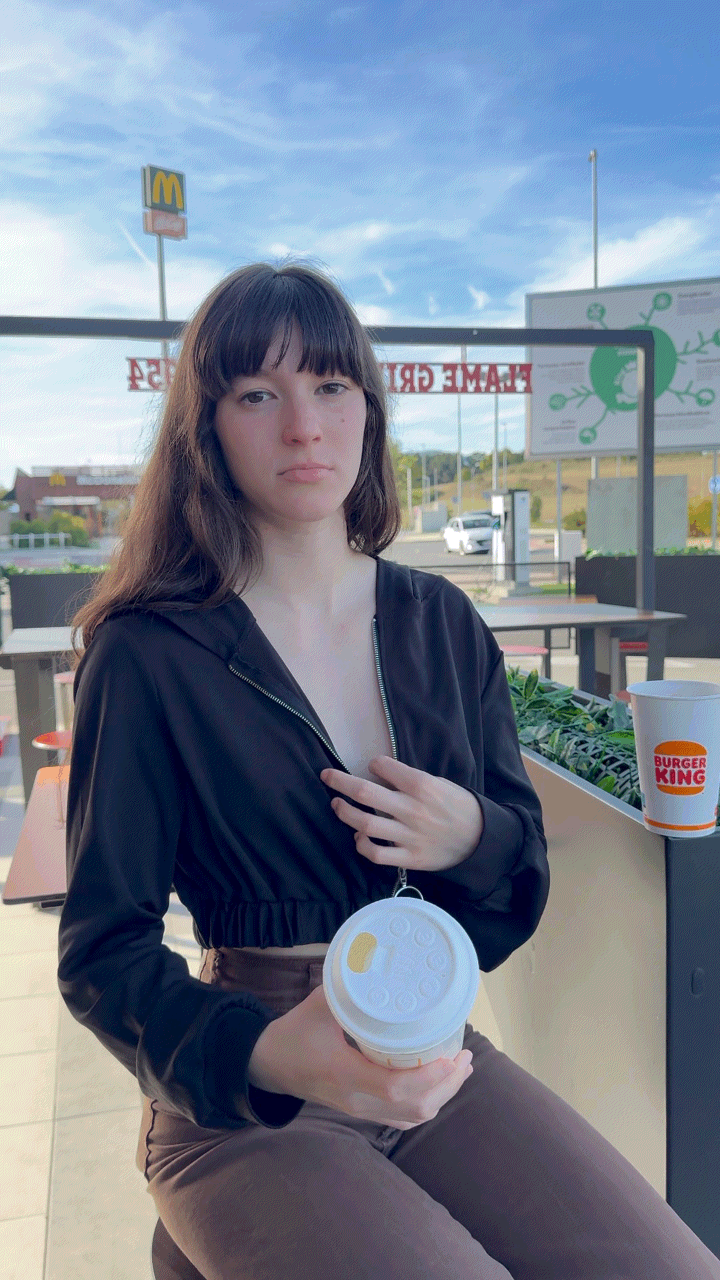 A Playful Flash At Burger King With My Mcdonalds Cup