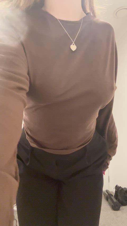 Titty Drop After A Long Day At Work