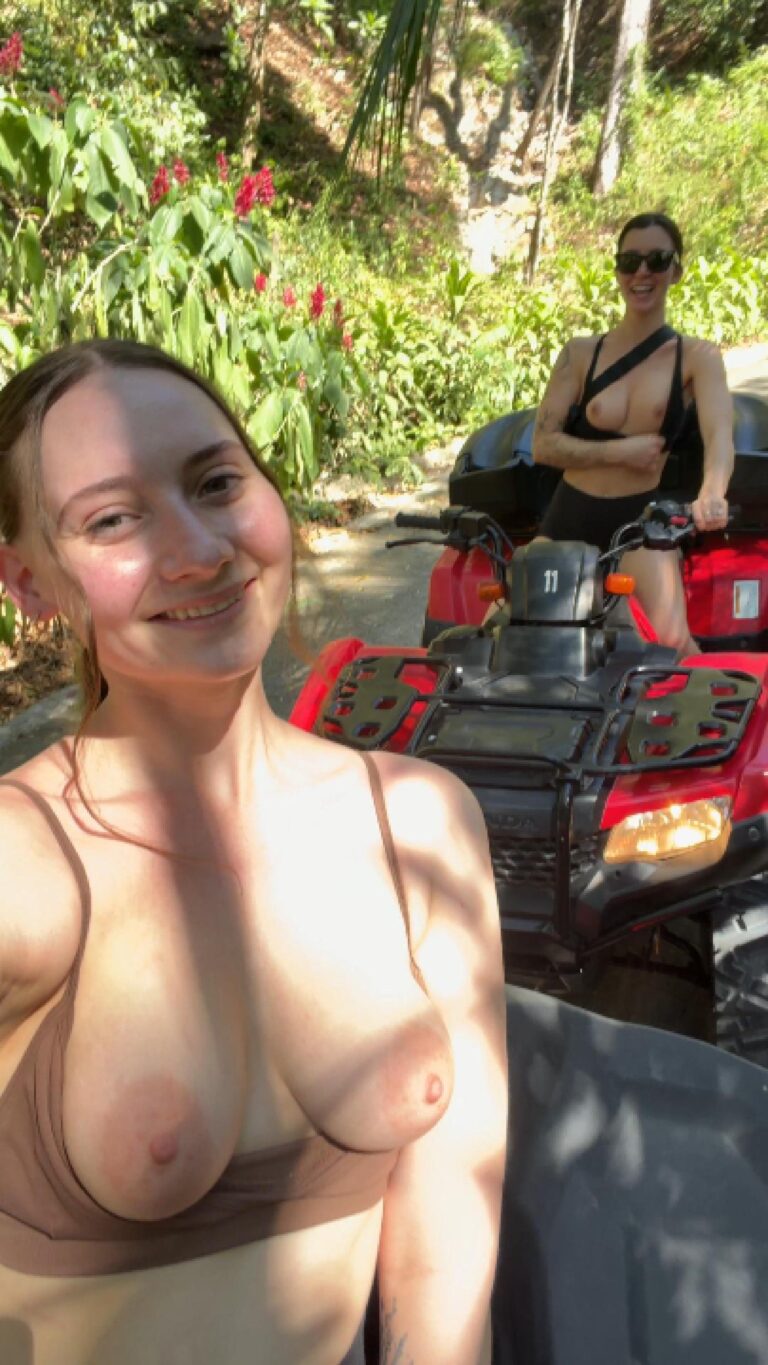 Spring Break Flashing Slutty College Girls