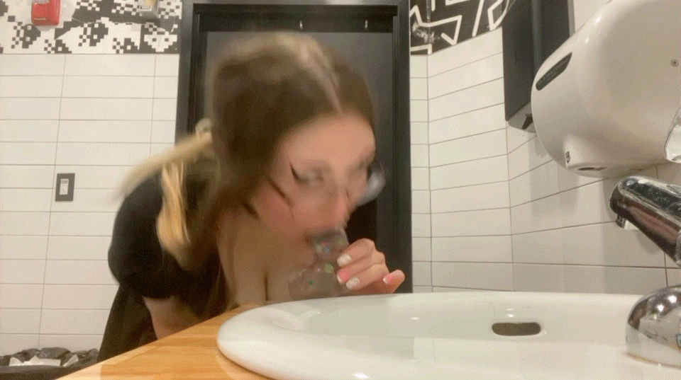 Goth College Slut Loves Fucking Her Throat In Public Slutty