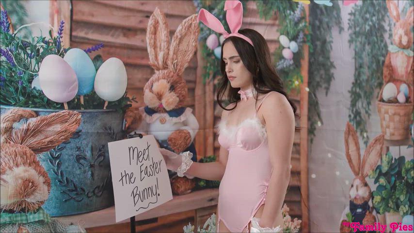 Daisy Phoenix 19 Stepsis Gets A Spanking For Easter